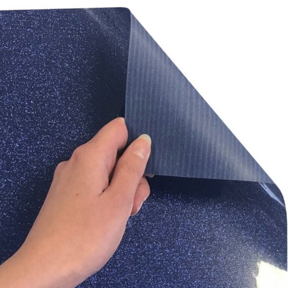 20" x 12" Glitter Royal Blue Siser Easyweed HTV Heat Transfer Iron-On Vinyl - Picture 5 of 5